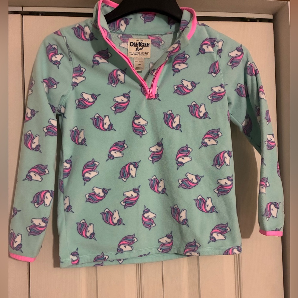 OshKosh B'gosh Mint Unicorn Fleece